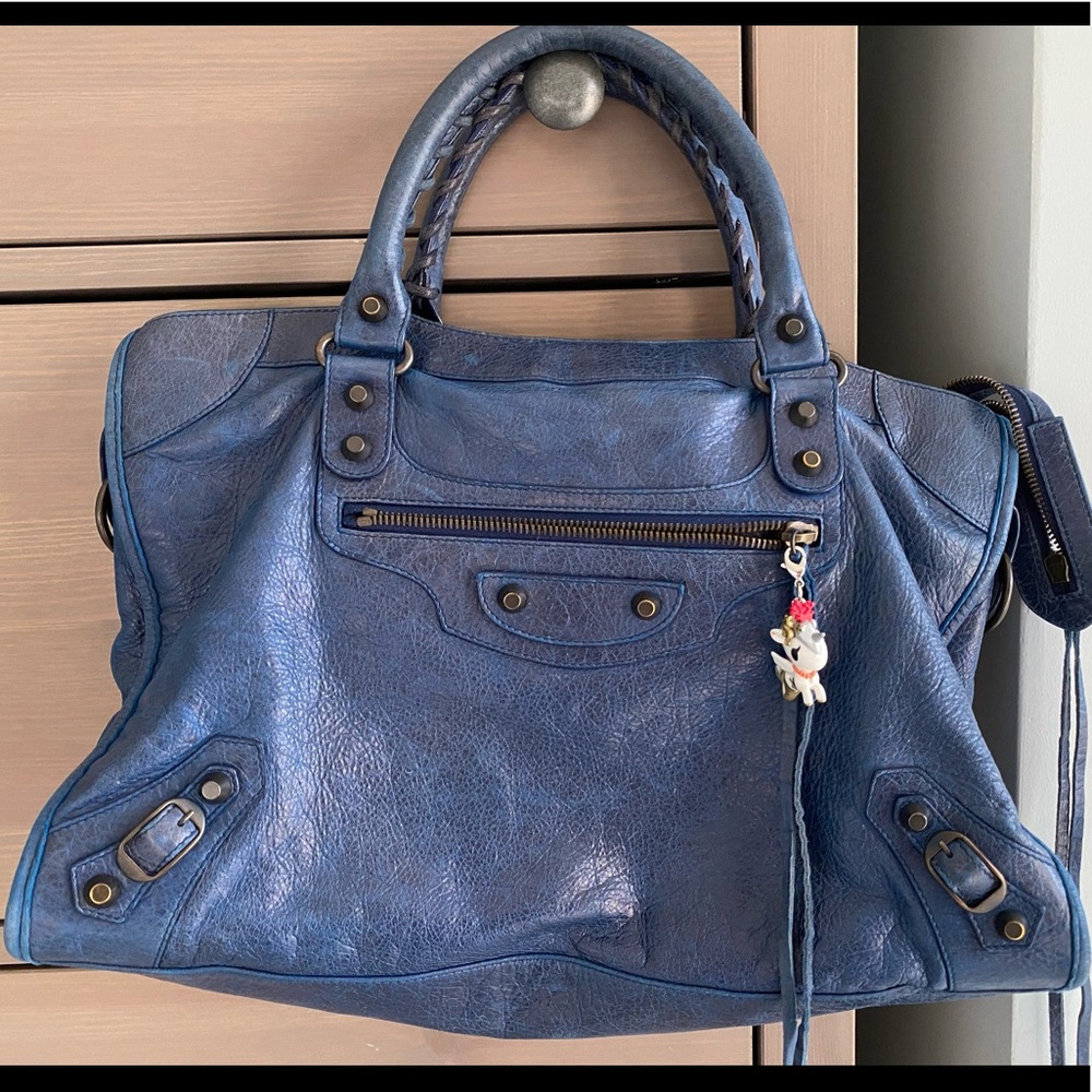 Authentic BALENCIAGA 2010 Bleu Roi City